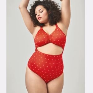 Kitty & Vibe One Piece Plus Size Swimsuit 4X